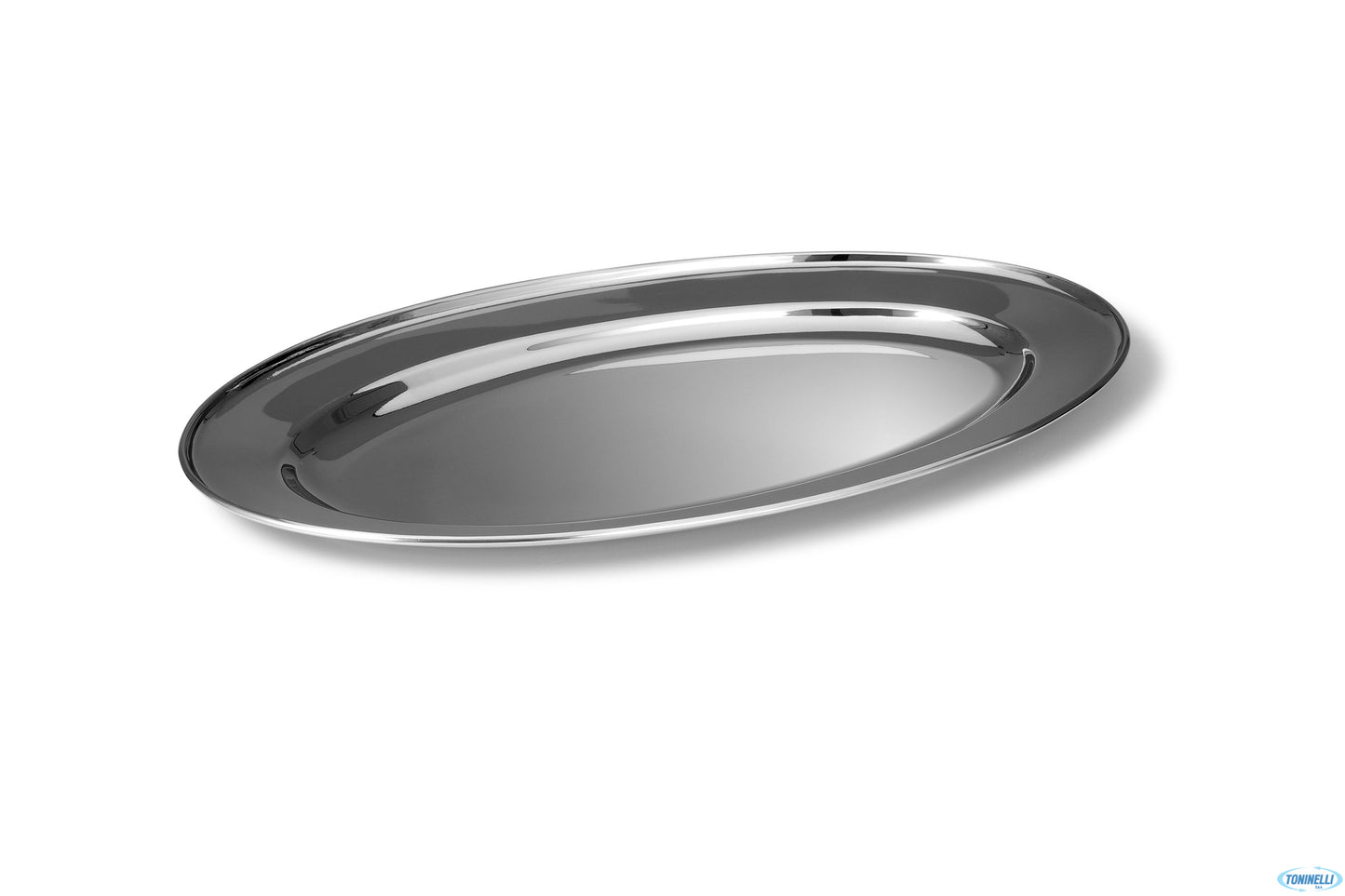 Vassoio Ovale Inox Cm 60X41,5 7099