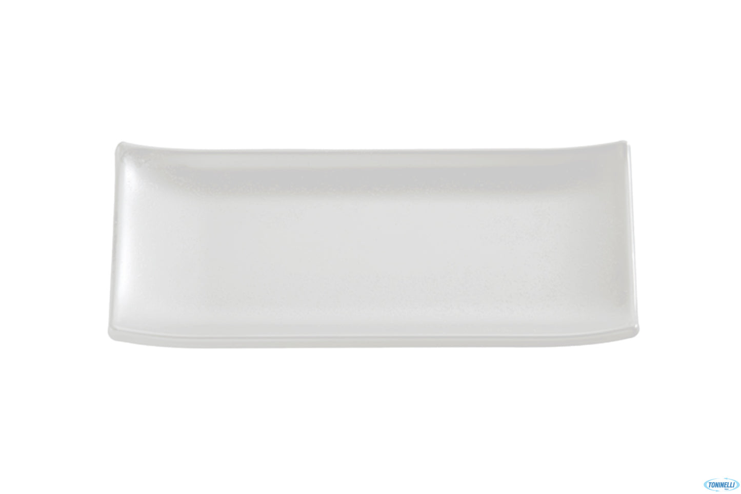 Zen-Vassoio Sushi Rettangolare In Resistente Melamina Bianca Cm 22,5X9,5 83742