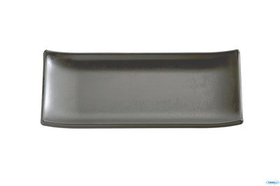 Zen-Vassoio Sushi Rettangolare In Resistente Melamina Nera Cm 22,5X9,5 83744